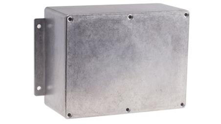 Obudowa ekranowana Srebrny z kołnierzem IP65 Neopren, 184.8 x 127.4 x 76.3mm, RS PRO-71585