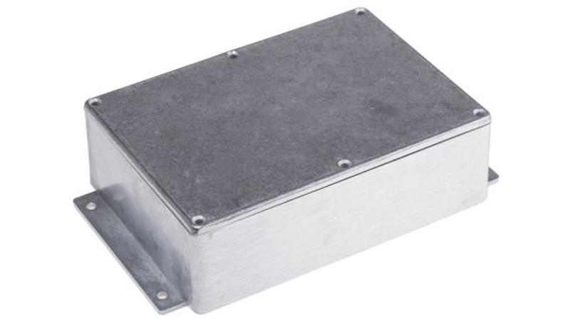Obudowa ekranowana Srebrny z kołnierzem IP65 Neopren, 201.7 x 121.2 x 55.3mm, RS PRO-71305