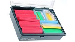 Zestaw tulei kablowej Blue, Red, White, Yellow Poliolefina, 2:1, 3:1 Shrink Ratio RS PRO 12.7 mm, 19.1 mm, 25.4 mm,-78931