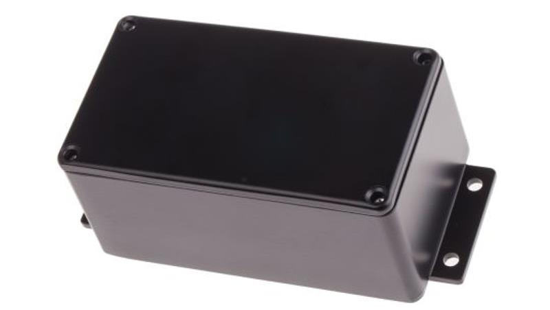 Obudowa ekranowana Czarny z kołnierzem IP66 Neopren, 139.6 x 63.8 x 55mm, RS PRO-71568