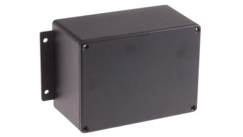 Obudowa ekranowana Czarny z kołnierzem IP66 Neopren, 168.7 x 101.6 x 76.5mm, RS PRO-71649