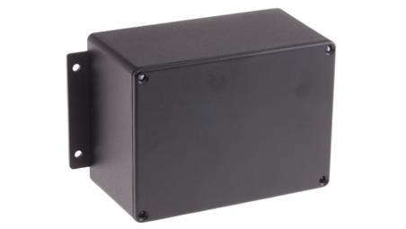 Obudowa ekranowana Czarny z kołnierzem IP66 Neopren, 168.7 x 101.6 x 76.5mm, RS PRO-71649