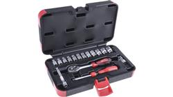 Zestaw nasadek 16 Piece 1/4 cala Kwadratowy Drive RS PRO-81210