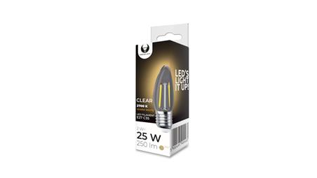 Żarówka LED Filament E27 C35 2W 230V 2700K 250lm COG przezroczysta Forever Light-45646