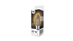 Żarówka LED Filament E27 C35 2W 230V 2200K 180lm COG złota Forever Light-45644