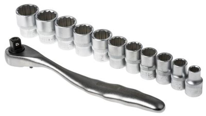 Zestaw nasadek 12 Piece 3/8 in Kwadratowy Drive RS PRO-81221