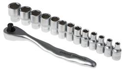 Zestaw nasadek 14 Piece 1/4 in Kwadratowy Drive RS PRO-81237