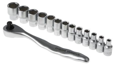 Zestaw nasadek 14 Piece 1/4 in Kwadratowy Drive RS PRO-81237