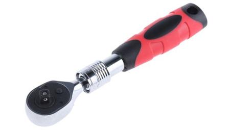 Grzechotka, 1/4 cala, dł. 200 mm, Stal chromowo-wanadowa, RS PRO-80995