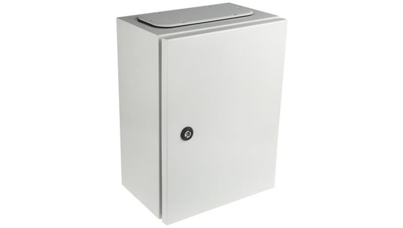 Szafka ścienna rozdzielcza Szary, materiał: Stal, IP65, 400 x 300 x 200mm, RS PRO-71717