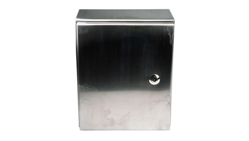 Szafka ścienna rozdzielcza, materiał: Stal nierdzewna typu 304, IP66, 300 x 250 x 150mm, RS PRO-71899 Szafka ścienna rozdzielcza, materiał: Stal nierdzewna typu 304, IP66, 300 x 250 x 150mm, RS PRO-71899