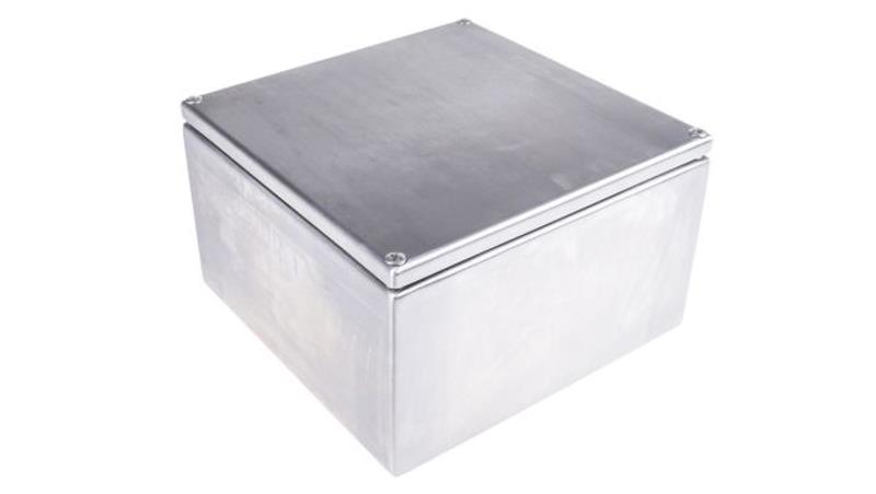 Puszka elektroinstalacyjna, 200 x 120 x 200mm, IP66, kolor Niemalowany, materiał Stal nierdzewna, RS PRO-27613 Puszka elektroinstalacyjna, 200 x 120 x 200mm, IP66, kolor Niemalowany, materiał Stal nierdzewna, RS PRO-27613