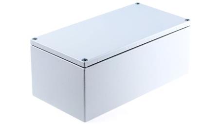 Puszka elektroinstalacyjna, 300 x 120 x 200mm, IP66, kolor Szary, materiał Stal miękka, RS PRO-27618