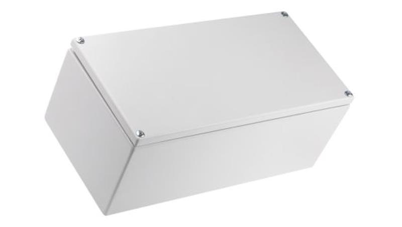 Puszka elektroinstalacyjna, 300 x 120 x 150mm, IP66, kolor Szary, materiał Stal miękka, RS PRO-27612 Puszka elektroinstalacyjna, 300 x 120 x 150mm, IP66, kolor Szary, materiał Stal miękka, RS PRO-27612