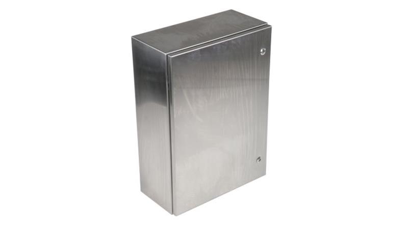 Szafka ścienna rozdzielcza, materiał: Stal nierdzewna typu 304, IP66, 700 x 500 x 250mm, RS PRO-71678