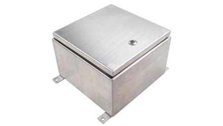Szafka ścienna rozdzielcza, materiał: Stal nierdzewna typu 304, IP69K, 300 x 300 x 200mm, RS PRO-71648