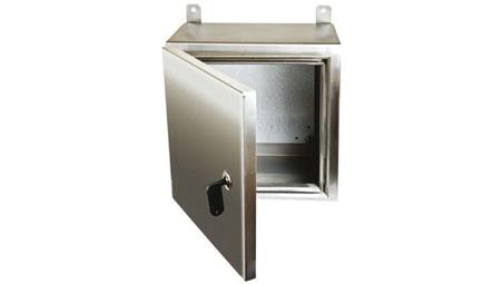 Szafka ścienna rozdzielcza, materiał: Stal nierdzewna typu 304, IP69K, 600 x 600 x 300mm, RS PRO-71642