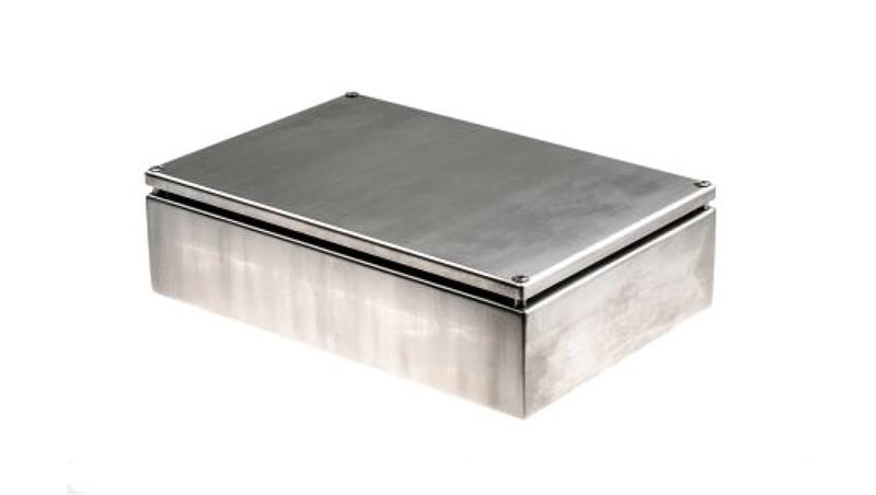 Szafka ścienna rozdzielcza, materiał: Stal nierdzewna typu 304, IP66, 200 x 300 x 80mm, RS PRO-70906
