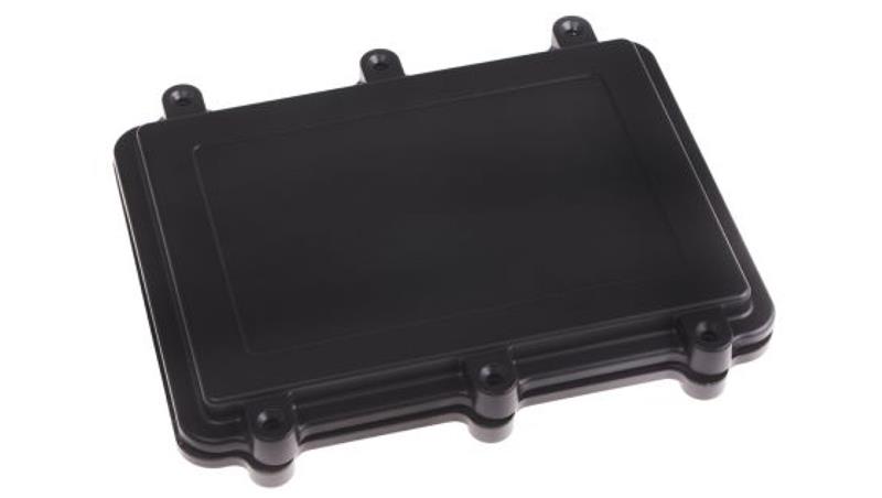 Obudowa ekranowana Czarny z kołnierzem IP67 Silikon, 200 x 150 x 28mm, RS PRO-71635