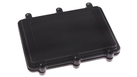 Obudowa ekranowana Czarny z kołnierzem IP67 Silikon, 200 x 150 x 28mm, RS PRO-71635