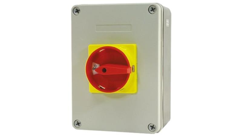 Przełącznik izolacyjny bez bezpiecznika 4-biegunowy 25 A 11 kW 3-fazowy IP65-13921