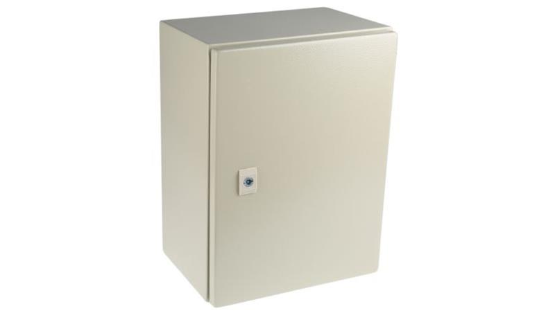 Szafka ścienna rozdzielcza RAL 7032, materiał: Stal, IP66, 400 x 300 x 210mm, RS PRO-71896