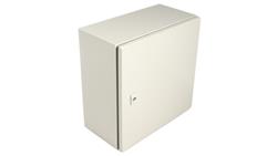 Szafka ścienna rozdzielcza RAL 7032, materiał: Stal, IP66, 400 x 400 x 210mm, RS PRO-71951