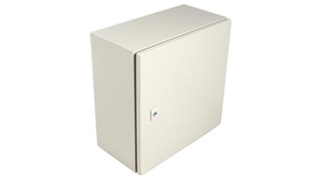 Szafka ścienna rozdzielcza RAL 7032, materiał: Stal, IP66, 400 x 400 x 210mm, RS PRO-71951