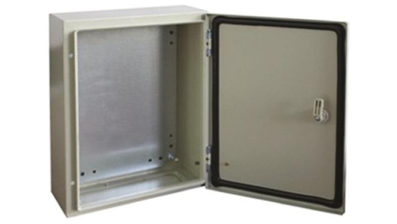 Szafka ścienna rozdzielcza RAL 7032, materiał: Stal, IP66, 400 x 600 x 210mm, RS PRO-71776