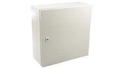 Szafka ścienna rozdzielcza RAL 7032, materiał: Stal, IP66, 500 x 500 x 210mm, RS PRO-71691