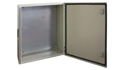 Szafka ścienna rozdzielcza RAL 7032, materiał: Stal, IP66, 600 x 600 x 210mm, RS PRO-71701