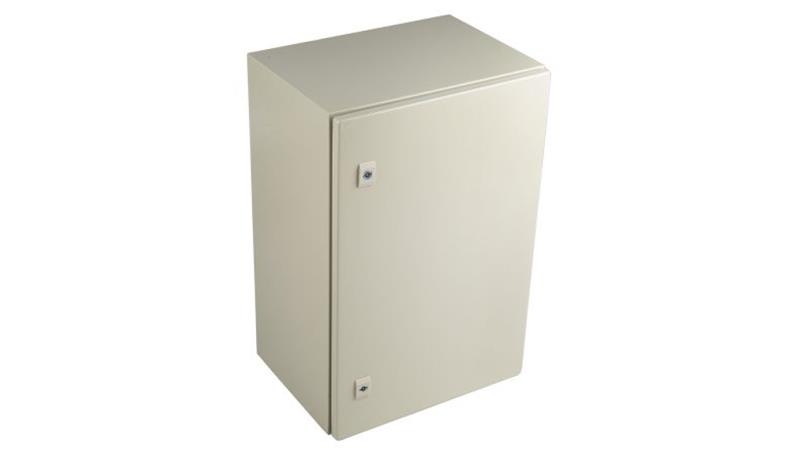 Szafka ścienna rozdzielcza RAL 7032, materiał: Stal, IP66, 600 x 400 x 300mm, RS PRO-71891
