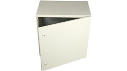 Szafka ścienna rozdzielcza RAL 7032, materiał: Stal, IP66, 600 x 600 x 400mm, RS PRO-71912