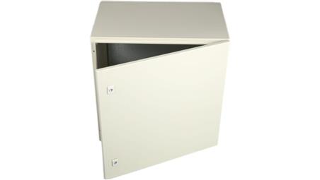 Szafka ścienna rozdzielcza RAL 7032, materiał: Stal, IP66, 600 x 600 x 400mm, RS PRO-71912