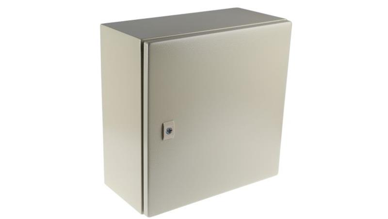 Szafka ścienna rozdzielcza RAL 7032, materiał: Stal, IP66, 400 x 400 x 200mm, RS PRO-71732
