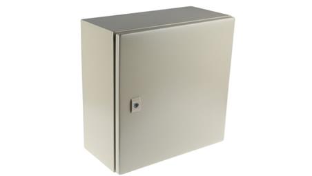 Szafka ścienna rozdzielcza RAL 7032, materiał: Stal, IP66, 400 x 400 x 200mm, RS PRO-71732
