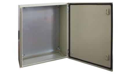 Szafka ścienna rozdzielcza RAL 7032, materiał: Stal, IP66, 600 x 600 x 200mm, RS PRO-71822