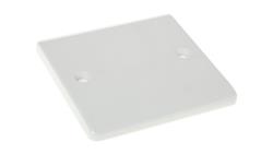 Mocowanie elektroinstalacyjne, kolor biały, 1-krotna, materiał UF, 85.6 x 85.6 x 7.4mm, RS PRO-38587