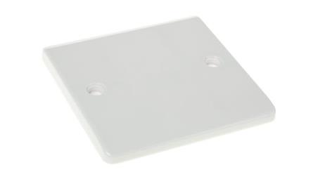Mocowanie elektroinstalacyjne, kolor biały, 1-krotna, materiał UF, 85.6 x 85.6 x 7.4mm, RS PRO-38587