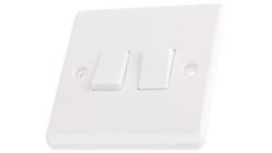 Włącznik światła, 10A, 250V, 2-przyciskowy, 2-biegunowy, IP20, RS PRO-31181