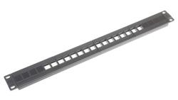Panel RJ, 16 portów, 1U, Czarny-73579