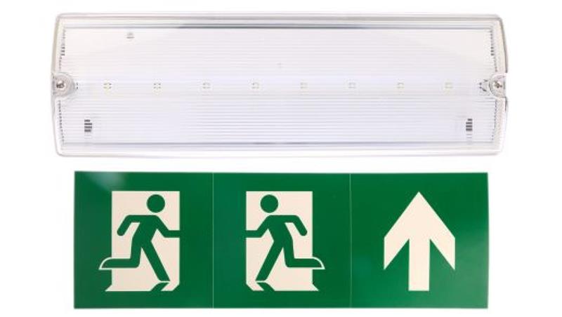 Oświetlenie awaryjne IP65 Przegroda czołowa 3 W LED-57291 Oświetlenie awaryjne IP65 Przegroda czołowa 3 W LED-57291