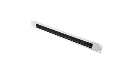 Panel przelotowy, Panel wejścia kabli, do użytku z: Moduł Rack 1U, materiał: Stal, 483 mm x 10 mm x 1 Ucal-63480