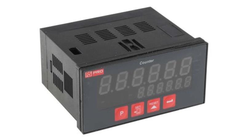 Licznik impulsów LED 6-cyfrowy 24 V RS PRO-4419 Licznik impulsów LED 6-cyfrowy 24 V RS PRO-4419