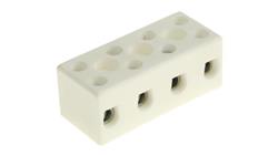 10mm2 Złącze wtykowe do druku Biały 4-żyłowe, Wkręcane, 450 V Śruba-64542
