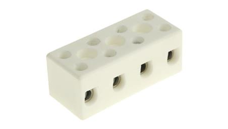 10mm2 Złącze wtykowe do druku Biały 4-żyłowe, Wkręcane, 450 V Śruba-64542