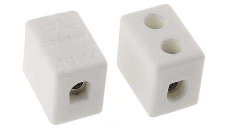 4mm2 Złącze wtykowe do druku Biały 1-żyłowe, Wkręcane, 450 V Śruba-64513