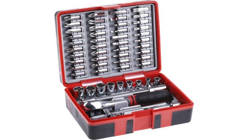 Zestaw nasadek 55 Piece 1/4 cala Kwadratowy Drive RS PRO-81319