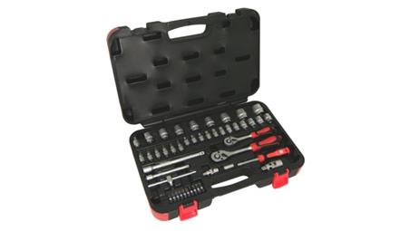 Zestaw nasadek 46 Piece 1/4 cala, 3/8 cala Kwadratowy Drive RS PRO-81241