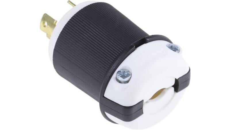 Wtyk sieciowy, 30A, 250 V AC, 2P+E NEMA L6 - 30P, RS PRO-10927